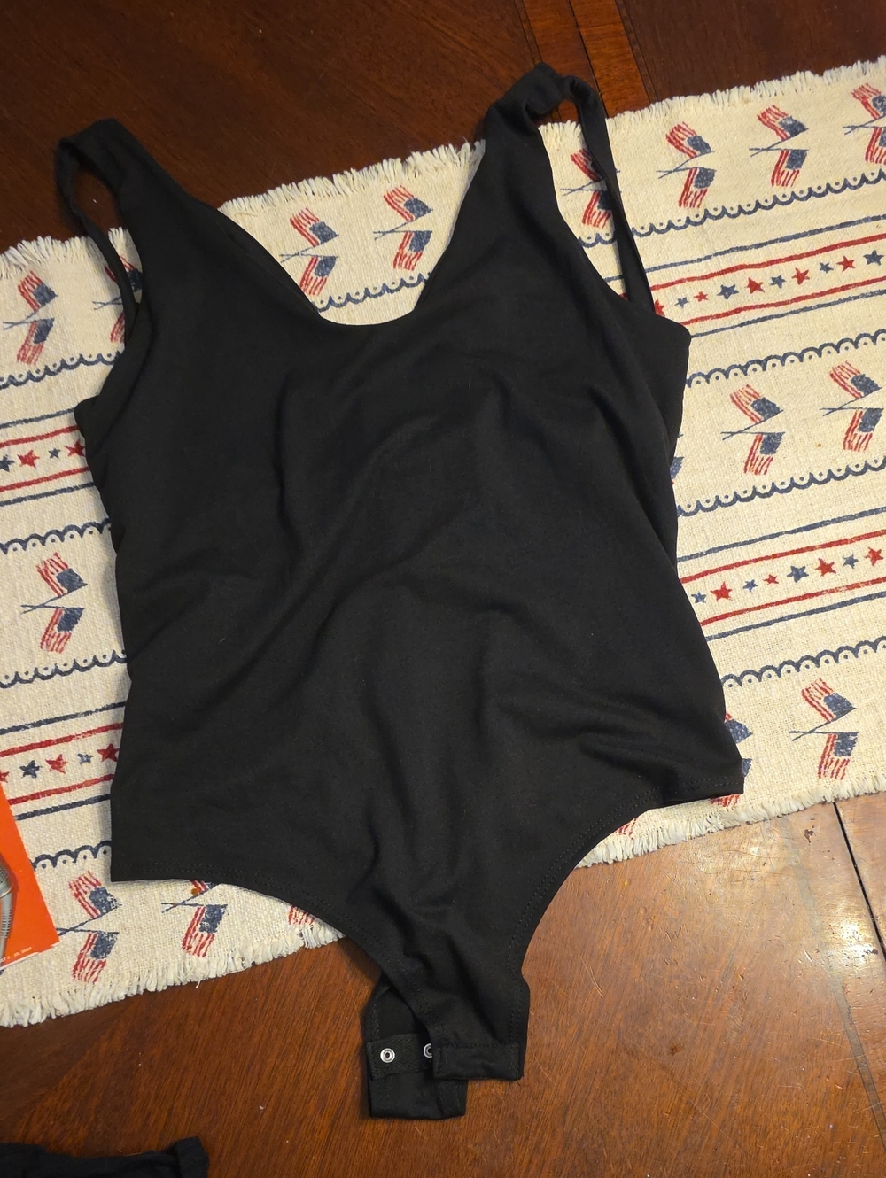 Classic Black Scoop Neck Bodysuit